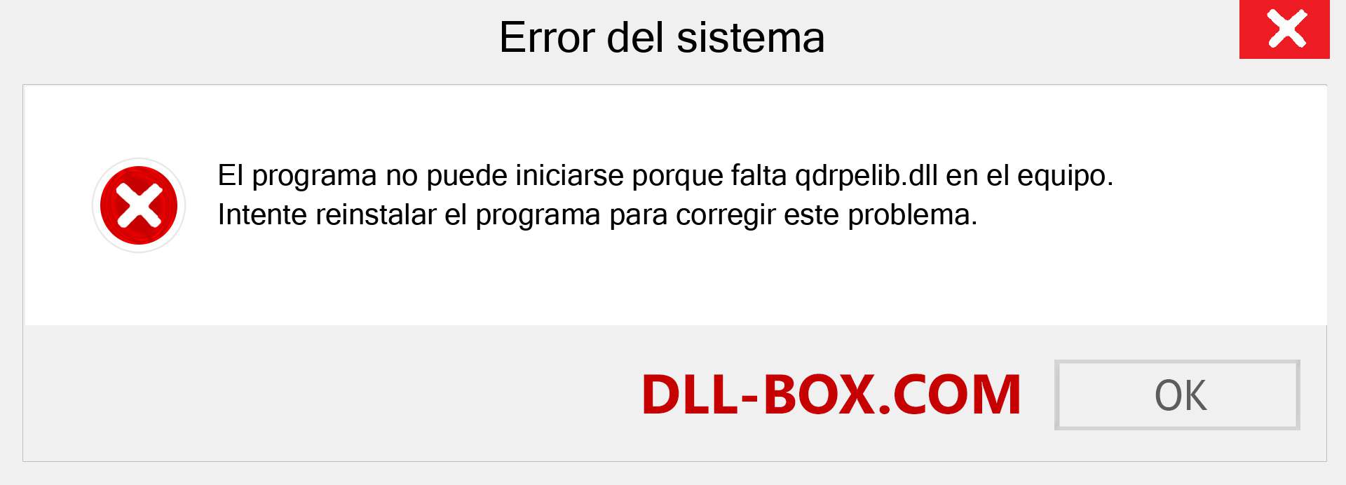 ¿Falta el archivo qdrpelib.dll ?. Descargar para Windows 7, 8, 10 - Corregir qdrpelib dll Missing Error en Windows, fotos, imágenes